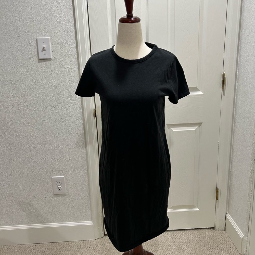 J. Crew Black T-Shirt Dress